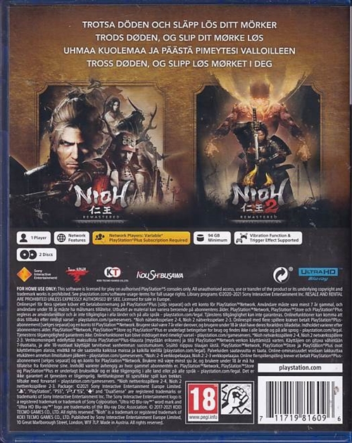 Nioh Collection - Playstation 5 Spil (A Grade) (Genbrug)